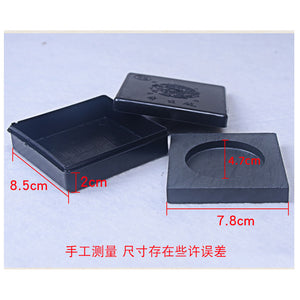 Chinese Calligraphy Ink Stone with Ink Stick Practice Writing Painting for Beginner/Students