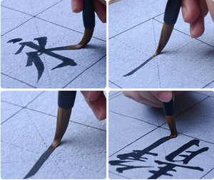 Handmade Traditional Chinese Calligraphy Writing Watercolor Painting Sumi Maobi Brush Set for Beginner