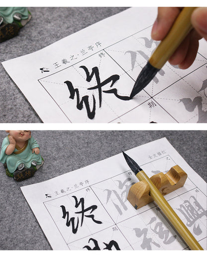 Handmade Professional Chinese Calligraphy Sumi Ink Writing Watercolor Painting Brush for Beginner Artist Maobi Xuan Ying 選颖