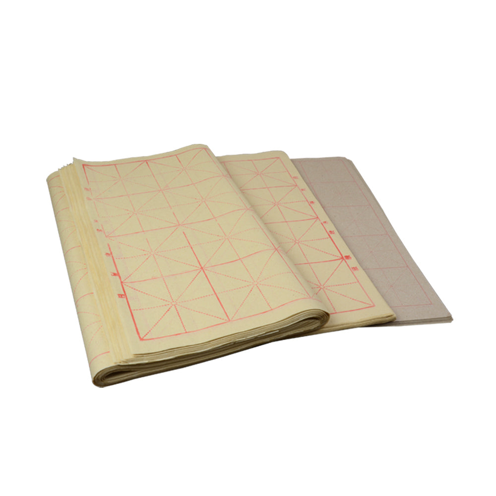 Handmade Chinese Deckle Edge Paper Moben Writing Rice Paper Sheets for Learner Miaobianzhi 毛边纸