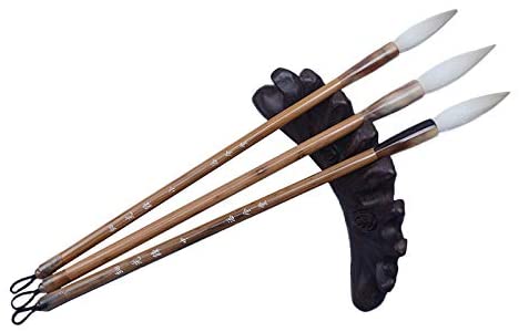 Handmade Chinese Calligraphy Sumi Brush Goat Hair Bamboo Ink Painting Brush for Artists Adults