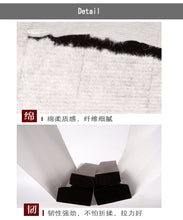 Load image into Gallery viewer, Handmade Chinese Sumi Ink Half Raw 半生熟宣纸 Xuan/Rice Paper Sheets for Ink Painting Calligraphy 50 Sheets
