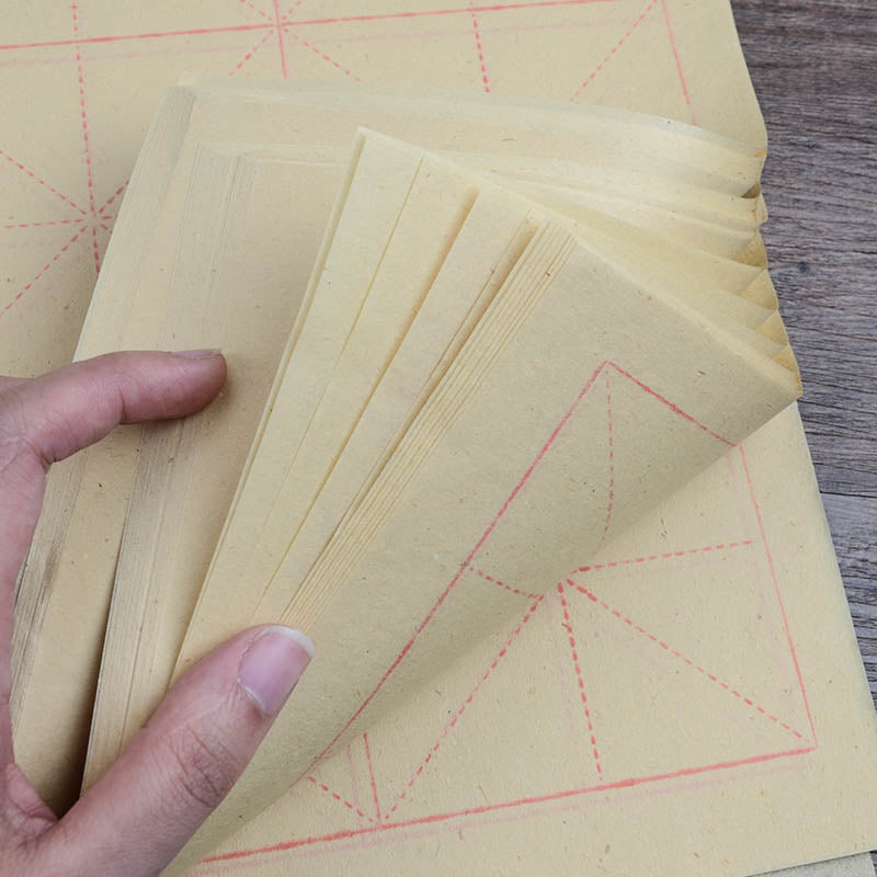 Handmade Chinese Deckle Edge Paper Moben Writing Rice Paper Sheets for Learner Miaobianzhi 毛边纸