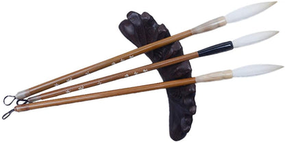 Handmade Chinese Calligraphy Sumi Brush Goat Hair Bamboo Ink Painting Brush for Artists Adults