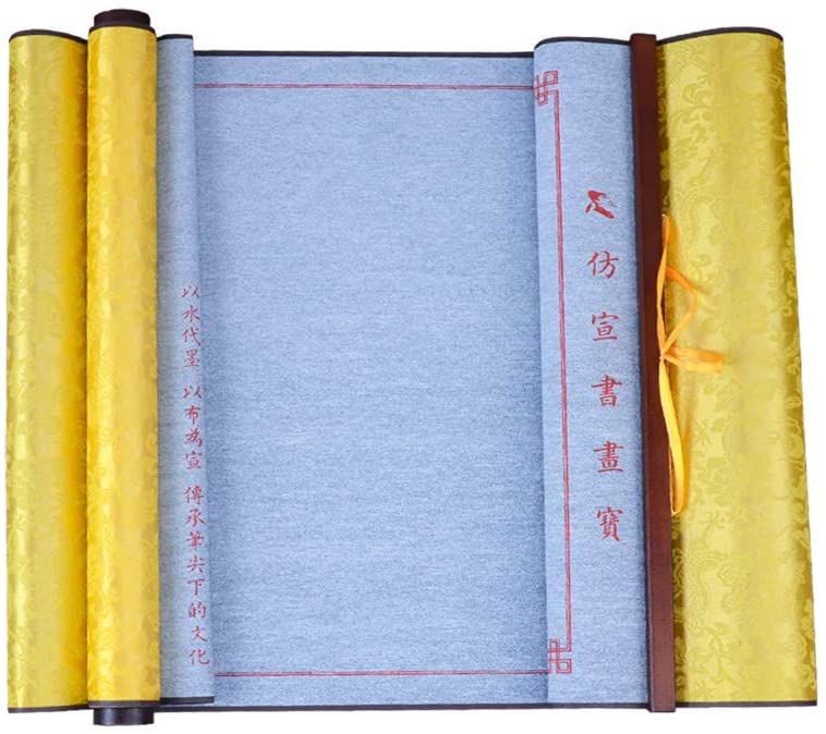 No Ink Needed Mi Zi Ge 米字格 Chinese Calligraphy Japanese Kanji Writing Magic Scroll for Learners 43 in x15in