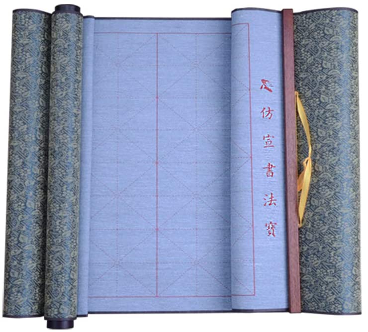 No Ink Needed Water Writing Roll-up Scroll with Grids 38cmx80cm