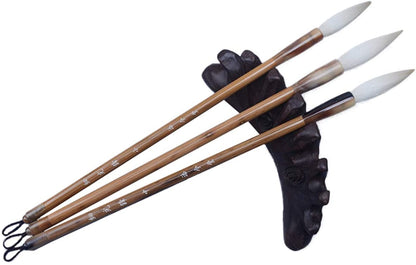 Handmade Chinese Calligraphy Sumi Brush Goat Hair Bamboo Ink Painting Brush for Artists Adults