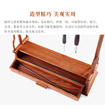 Load image into Gallery viewer, Vintage Chinese Style Brush Pen Hanger Rack Penholder 14 Pins
