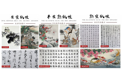 Writing Practice  Half Raw/ban sheng shu 半生熟 Xuan Paper 100 Sheets